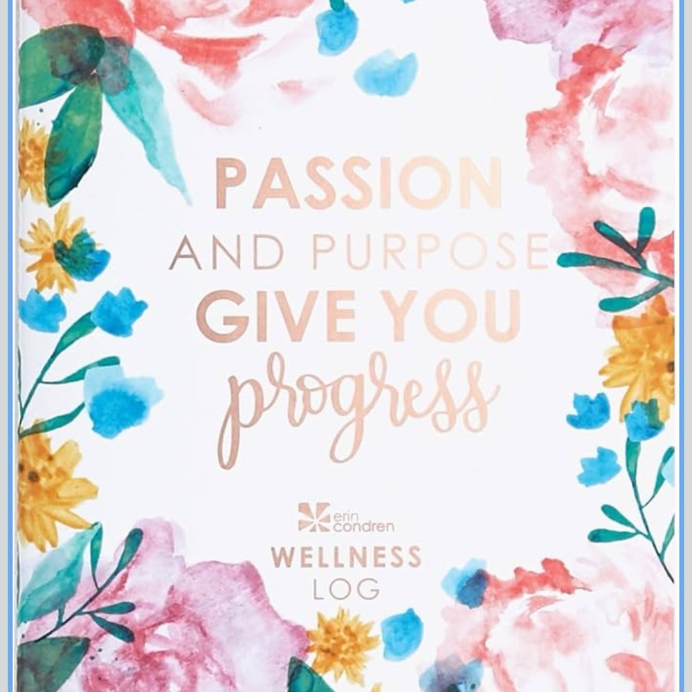 Brand New Erin Condren Wellness Log Tracking Health Goals Checklist Student Mom
